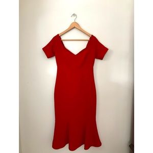Cinq Á Sept Off Shoulder Midi Size 6